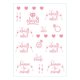 thumbnail image 1 of CAIROYAR Combinación de pegatinas de tatuajes de equipo dorado y rosa para despedidas de soltera*, 1 of 7