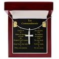 thumbnail image 1 of Pendentif en Acier Inoxydable avec Dix Commandements, 1 of 7