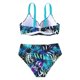 thumbnail image 3 of Traje de baño para mujer Cómodo Bikini de cintura baja Traje de baño Impreso Sin espalda Dividir Conjunto de traje de baño con aros OAVQHLG3B Store  lin121212, 3 of 3