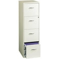 thumbnail image 3 of Space Solutions 18" Deep 4 Drawer Metal File Cabinet Pearl White, 3 of 13