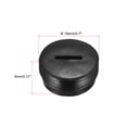 thumbnail image 2 of Capuchón del soporte del cepillo de carbono Uxcell Motor Cubierta de plástico de hilo negro 17.6mm OD 7.4mm de altura, paquete de 6, 2 of 5