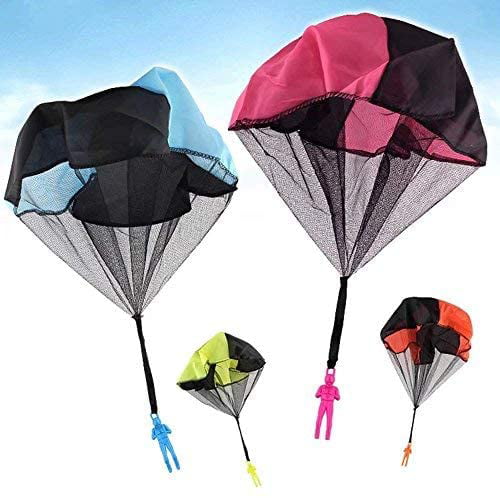 4pcs Hand Throwing Mini Soldier Parachute Funny Toy Kid Outdoor Game Sport 