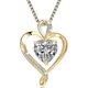 thumbnail image 1 of Collar con colgante DE corazón DE plata DE ley 925 Yashi, 1 of 5