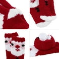 thumbnail image 2 of Kids Fuzzy Christmas Slipper Socks - Soft Warm Winter Comfy Fluffy Socks for Girls 3Pairs ﻿, 2 of 5