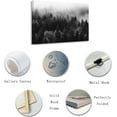 thumbnail image 2 of ZHONGYUTONG Mountain Canvas Wall Art Misty Forest Pine Tree Painting Prints Black and White Landscape Wall Decor for Living Room Bedroom Framed (16.00" x 24.00"), 2 of 6