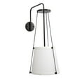 thumbnail image 4 of Jamie Young Co California 1-Light Metal & Linen Wall Sconce in Bronze/Off White, 4 of 7