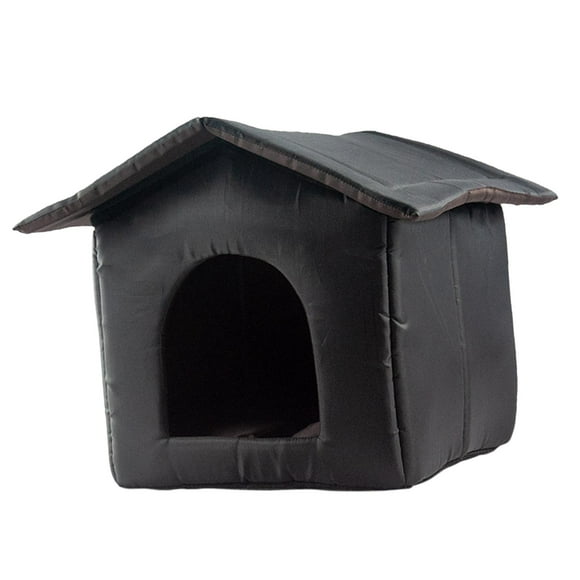 Stray Cats Shelter Waterproof Kennel Furniture Outdoor Feral Cats Warm House 35cmx33cmx30cm