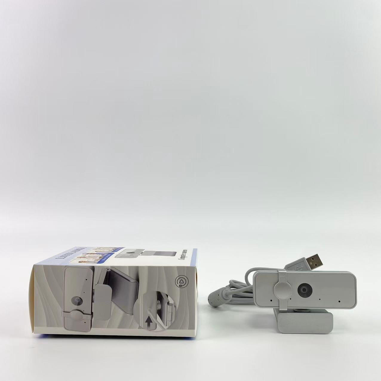 LNXIUAMGU Computer cameras,HD 1080p Webcam (300 FHD) - Monitor Camera with 95° Wide Angle, 360° Rotation Pan & Tilt, Dual Microphones