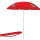 Picnic Time 822-00-100-244-0 Université de Kansas Jayhawks Impression Numérique Plage Parapluie&44; Rouge – image 1 sur 1