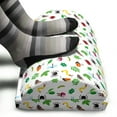 thumbnail image 3 of Animals Foot Rest, Funny Cartoon Ladybug Spider and Dragonfly Pattern with Foliage Leaves, Non-Slip Backing Adjustable Ergonomic Memory Foam Leg Support for Office, Multicolor, by Ambesonne, 3 of 5