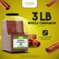 Cinnamon Sticks Whole Bulk 3 LB Jar 2.75 Inch Cut With Strong Aroma