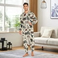 thumbnail image 3 of joogoo Flag Eagle Motorcycles Anchors Unisex Adults Onesies Pajamas Jumpsuits L, 3 of 7