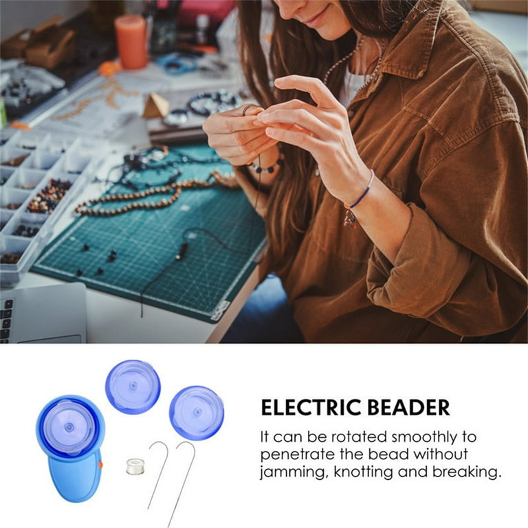 Generic Electric Bead Spinner Beaded Needles Threading Battery Powered  Machine