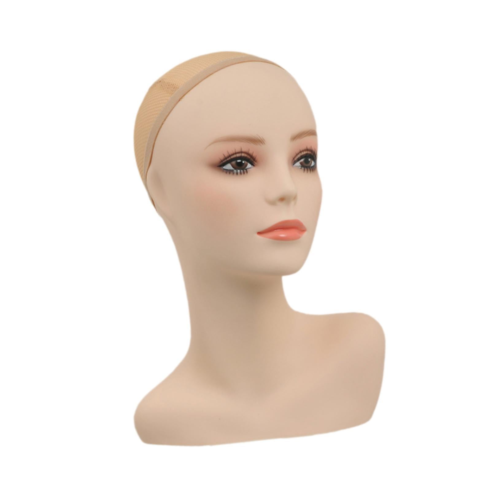 TOOYFUL Female Mannequin Head with Shoulder Displaying Display Manikin Head for