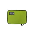 thumbnail image 1 of Minnieouse Organizador de cables de datos de nailon, Cable de carga Rectangular con múltiples ranuras, cargador, lector de tarjetas, bolsa de Viajes, Equipaje y Accesorios Varios Verde, 1 of 6