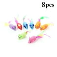 thumbnail image 3 of 8PCS Cat Toy Interactive Fake Feather Mouse Kitten Toy Cat Chew Toy for Kittens, 3 of 10