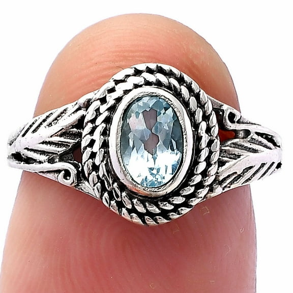 Natural Sky Blue Topaz 925 Sterling Silver Ring s.5 Jewelry DGR1131_A_5 R-1044