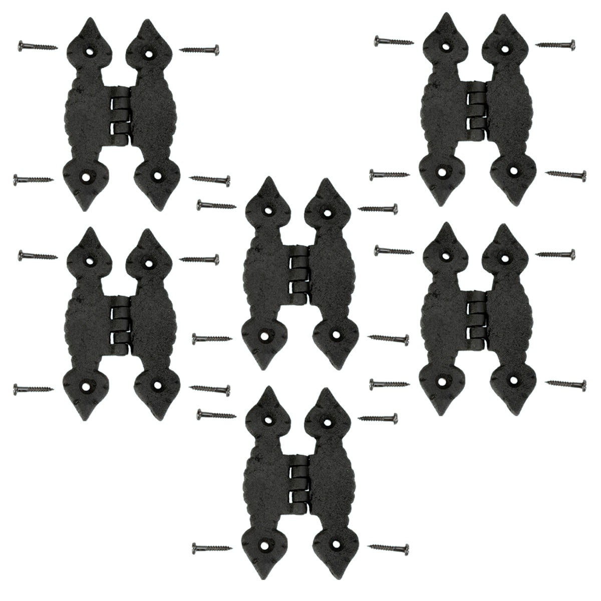 Renovators Supply H Hinges 4" Black Cast Iron Kitchen