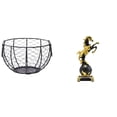 thumbnail image 1 of Cesta De Alambre Para Guardar Huevos, Tejida En Hierro, Para Frutas Y Verduras, Para Cocina, Baño, Figura De Caballo, Estatua Moderna, Colección De Adornos De Mesa, Escultura De Animal,, 1 of 8