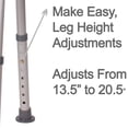 thumbnail image 3 of Carex Classics Adjustable Bath and Shower Seat, Shower Stool and Aluminum Bath Seat, Shower Chair with Handle, 3 of 6