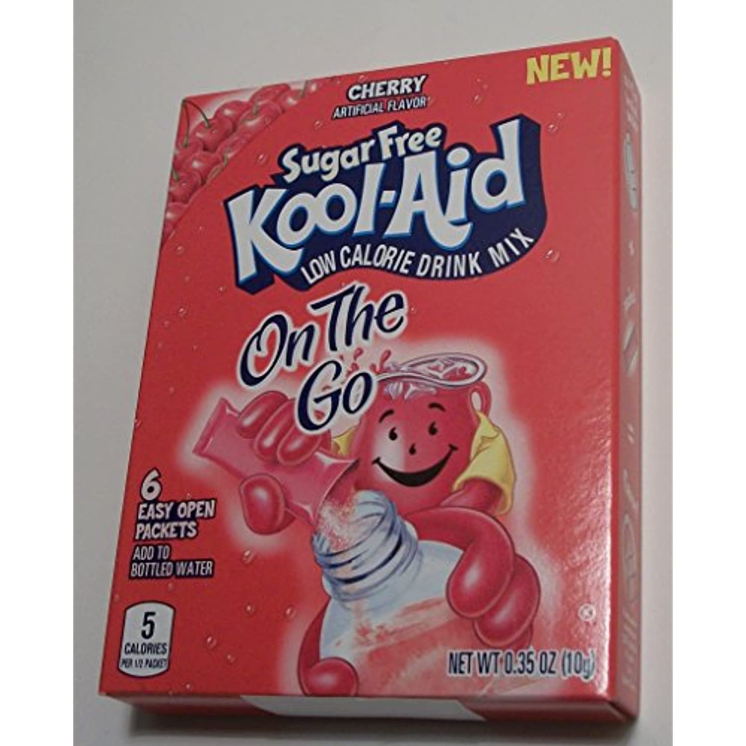 KoolAid Sugar Free OnTheGo Cherry 3 Boxes With 6 Packets Each