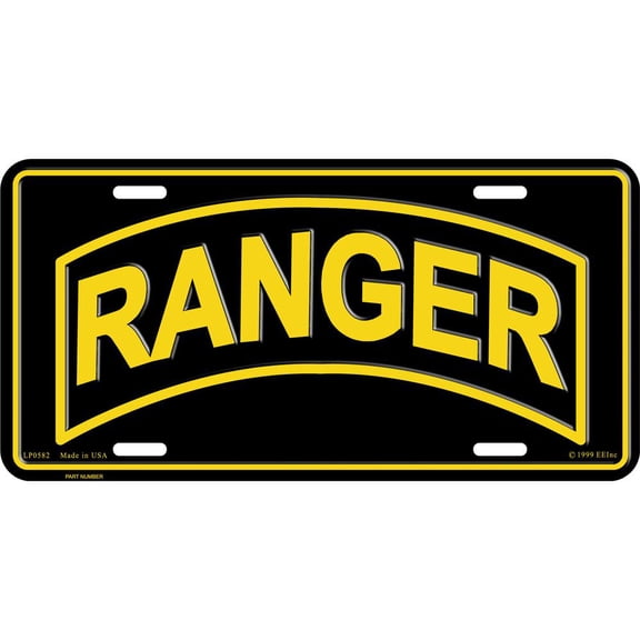 U.S. Army Ranger License Plate