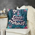 thumbnail image 2 of SHANXI Linen Pillow Covers We're All Mad Here Funny Art Decor Covers Cases for Couch Sofa Bed Home Decor 20x20in, 2 of 5