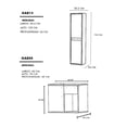 thumbnail image 2 of Combo De Gabinete Para Baño Lavamanos Y Monomando + Gabinete Organizador Jacquemart, 2 of 6