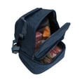 thumbnail image 2 of Unique Bargains Insulated Lunch Bag with Adjustable Shoulder Strap Navy Blue 410 oz, 2 of 7