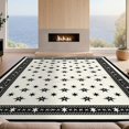 thumbnail image 2 of Design&I 3'x5' Washable Area Rug Low Profile & Durable Daily Traffic Ready Cowboy Repeating Entry Monochrome Bathroom Themed Mens Hat Adult for Home Office, Hallway, 2 of 7