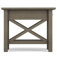 thumbnail image 4 of Simpli Home Table d'Extrémité Étroite en Bois Massif avec Rangement, Style Ferme, Gris, 4 of 7