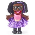 thumbnail image 1 of 14" Superhero, Black Girl, Hand Puppet, 1 of 6
