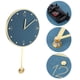 thumbnail image 5 of Reloj de péndulo Duradero, Reloj de Pared preciso de protección Ambiental Simple, Sala de Estudio Moderna, Sala de Estar de Oficina para el hogar(Blue-Round Pendulum) Decoración Hogareña Fugacal NO, 5 of 7