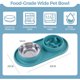 thumbnail image 2 of Cuenco para perros antideslizante antiderrames con alfombrilla de silicona, cuenco de alimentación de boca ancha, alimentador de alimentos y agua para mascotas MFZFUKR BST3007281-3, 2 of 6