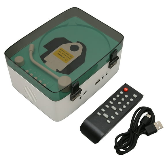 Classic Retro CD Player, Portable, 100HZ -15KHZ, 2400MAH, 0.1 Inch Headphone Jack, Type C Port, Plug and Play, Multifunctional Music Gramophone, Tray Type CD Vintage Music Player
