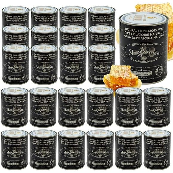 Sharonelle Soft Wax All Purpose Natural Depilatory Canned Wax (24 pcs, Honey)