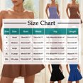 thumbnail image 3 of qolati Summer Rompers for Women 2025 Casual One-Piece Strapless Tube Top Sleeveless Skort Short Jumpsuit Beach Vacation Outfits, 3 of 9