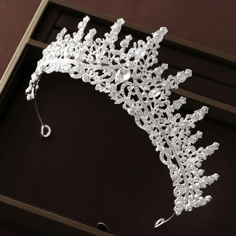 KEINXS Rose Gold Tiara and Crown for Women Crystal Queen  display picture 1