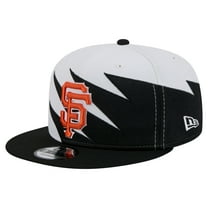 Men's New Era Black/White San Francisco Giants Jagged 9FIFTY Snapback Hat