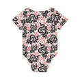 thumbnail image 2 of Daiia Black Snake Printed Unisex-Baby Short Sleeve Onesies Bodysuits Baby Climbing Clothes Soft and Comfortable Romper with Expandable Shoulder Design-6 Months, 2 of 8