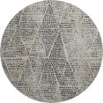 thumbnail image 2 of Addison Rugs Mayfield Washable Transitional Diamond Gray Round Rug, 8' x 8', 2 of 5