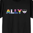 thumbnail image 2 of Pride Ally Men's Black T-Shirt-Large, 2 of 4