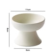 thumbnail image 2 of Elevated Cat/Dog Bowls Set : 5 Inch Ceramic Raised Cat Food and Water Bowl Set for Protecting Pet's Spine - Feeding & Watering Supplies for Pets - white, 2 of 5