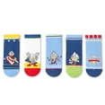 thumbnail image 1 of 5 pares de calcetines de algodón para bebé, calcetines deportivos transpirables con patrón de dibujos animados de tubo medio para niños y niñas XL 19-23cm para 9-12 años, 1 of 5