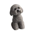 thumbnail image 3 of Figura de perro en miniatura, adorno de escritorio de resina, linda decoración para tablero de automóvil. gris en cuclillas, 3 of 9