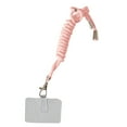 thumbnail image 1 of fastboy Mobile Phone Nylon Hanging Ropes with Card Detachable Neck Cords Anti-lost Crossbody Necklace Lanyards Strap Cellphone Accessory Pink, 1 of 7
