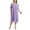 Lavender, variant on FEREMO 100% Cotton Plus Size Nightgowns for Women Short Sleeve Ladies Sleepwear
