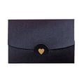 thumbnail image 1 of facefd Romantic Paper Envelope, Portable Vintage Wedding Ceremony Invitation Card, Charcoal Black, 1 Count, 1 of 5