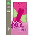 thumbnail image 1 of Pre-Owned NIrV, Backpack Bible, Imitation Leather, Pink/Green (Unknown) 031071480X 9780310714804, 1 of 1