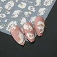 thumbnail image 3 of Kripyery Nail Art Sticker 5D Relief Self-Adhesive Non-Fading DIY 3D Effects Fingernail Super Sticky Floral Pattern Decal Nail Salon Supply, 3 of 8